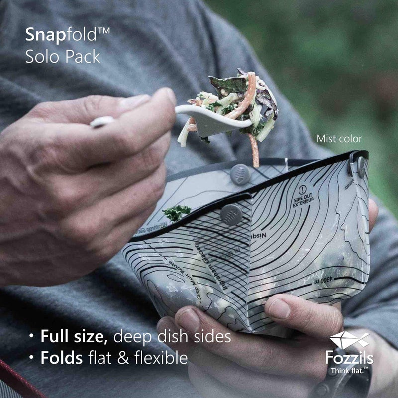 Fozzils Snapfold Solo Pack (Cup, Bowl, Plate) , Gray - Image 3